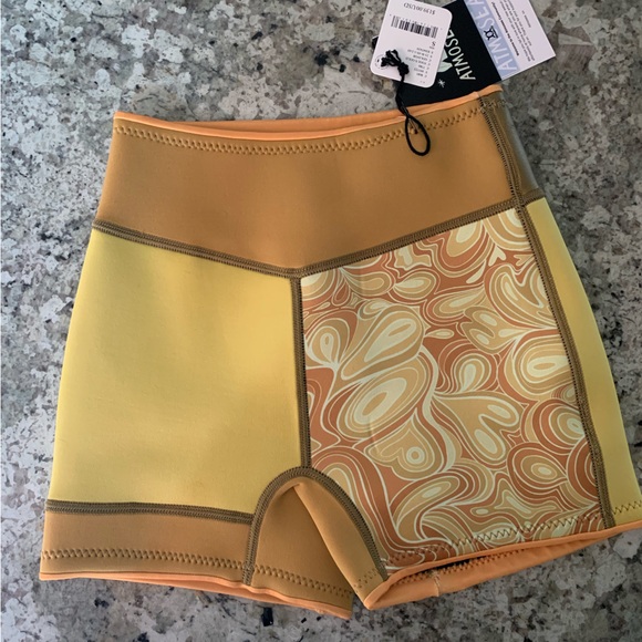 NWT Atmosea Fool’s Gold Surf Short Wetsuit Briefs Size Small - Picture 5 of 5